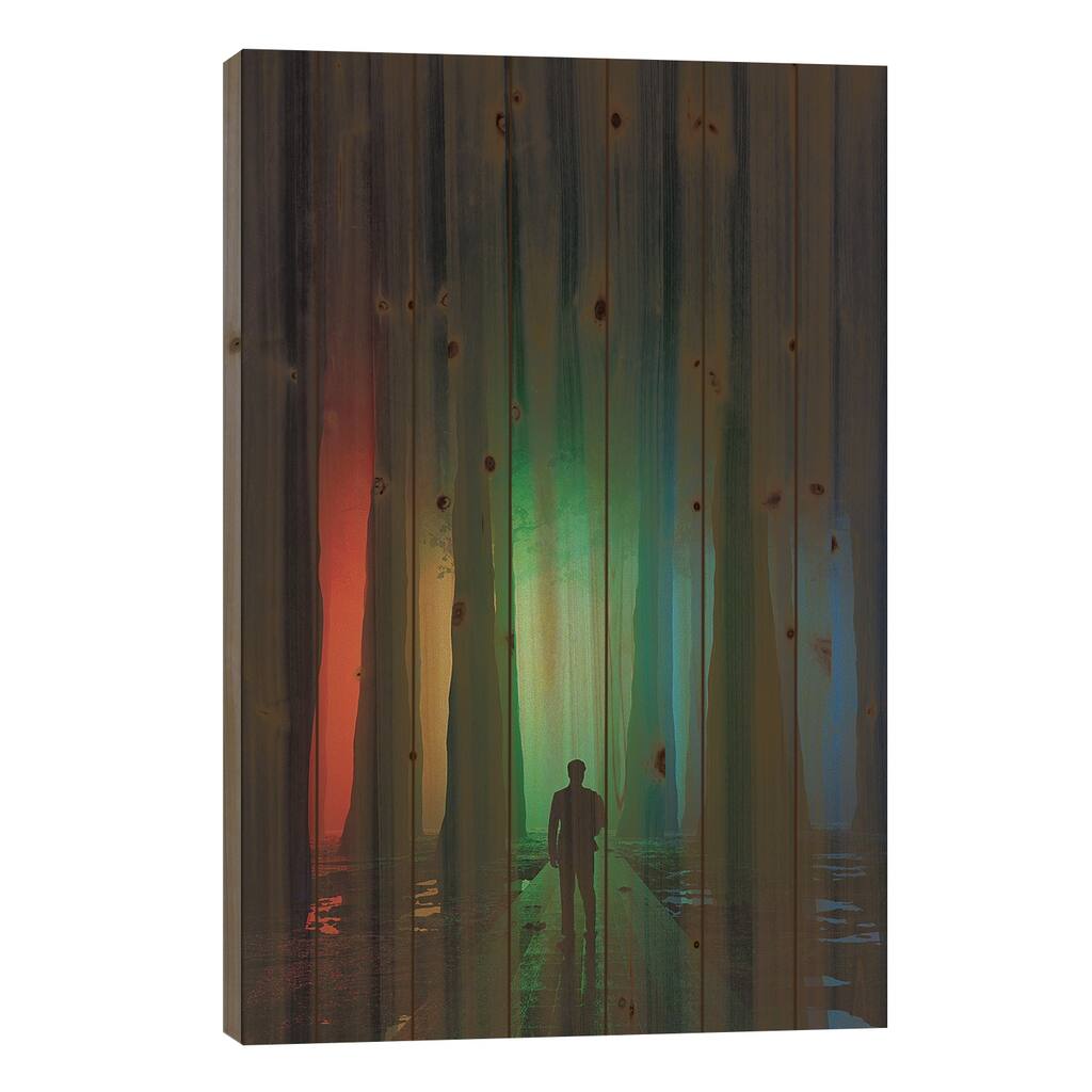RGB Print On Wood by Davansh Atry - Multi-Color