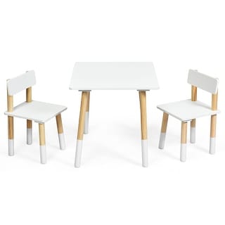 activity table set with two chairs