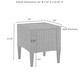 preview thumbnail 6 of 7, Rockport Outdoor Wicker Side Table - 20"x20"x22.25"