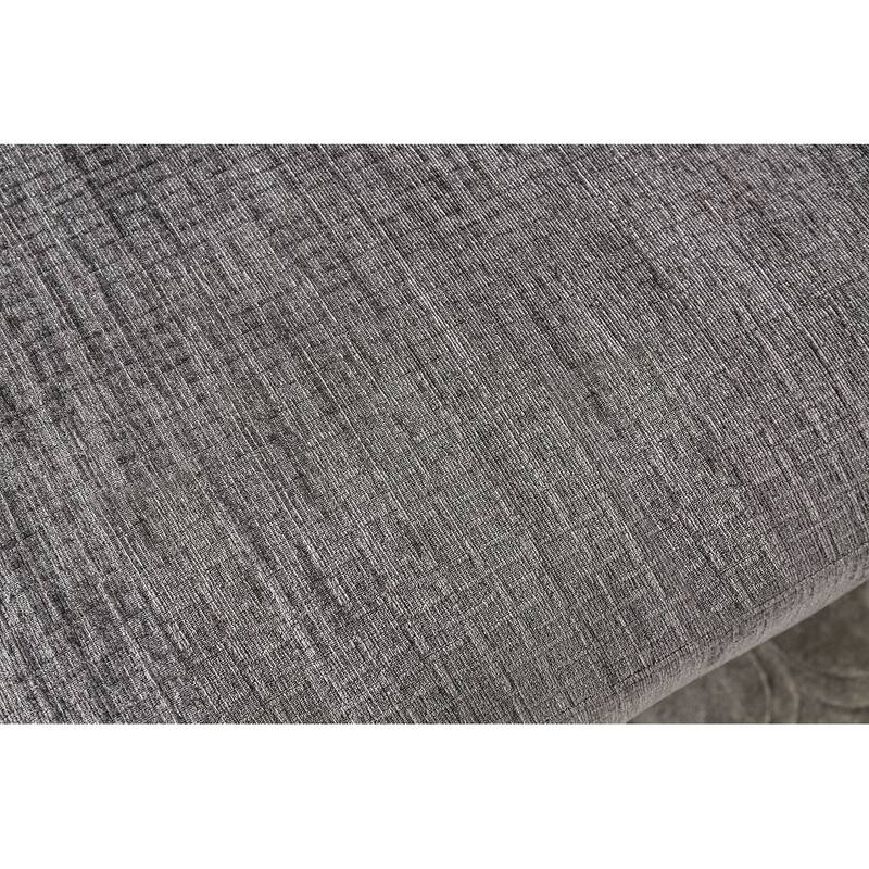 Contemporary Style Square Upholstery Ottoman Memory Foam Tapered Legs Modular Design
