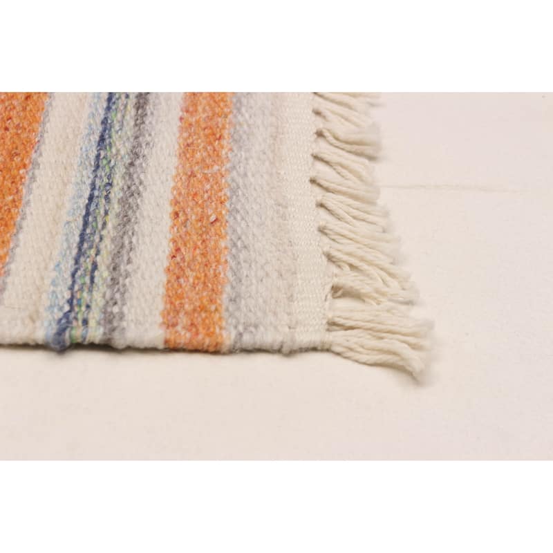 Boho Orange Kilim 5'1" x 8'2" - 5'1 x 8'2