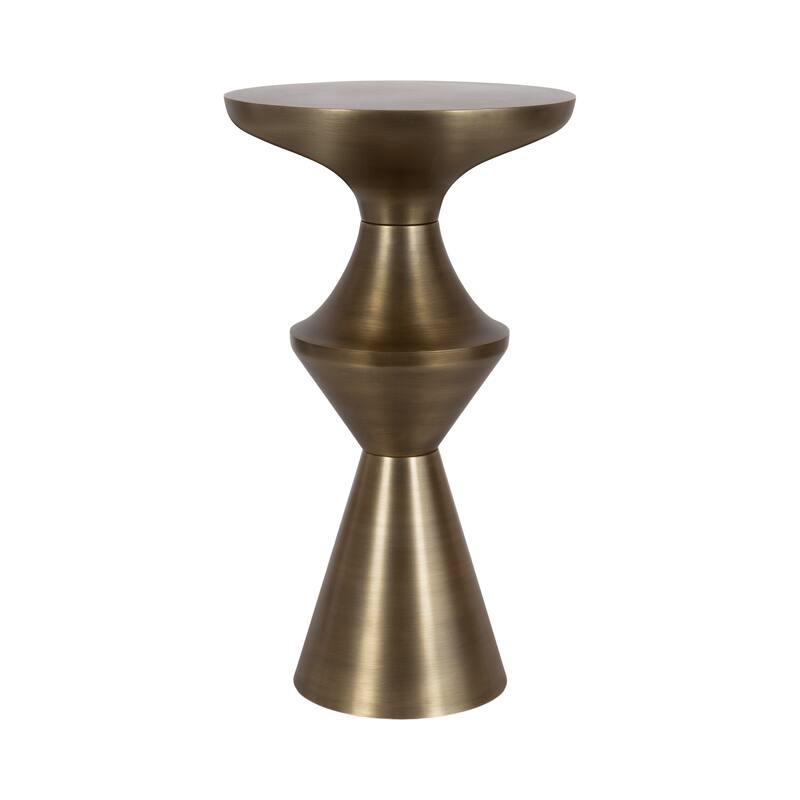 Kate and Laurel Zavalia Metal Side Table - 13x13x22 - 13x13x22 - Gold