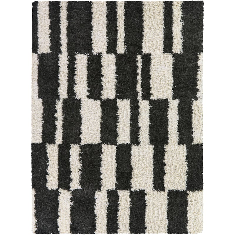 Grissom Checkered Shag Area Rug