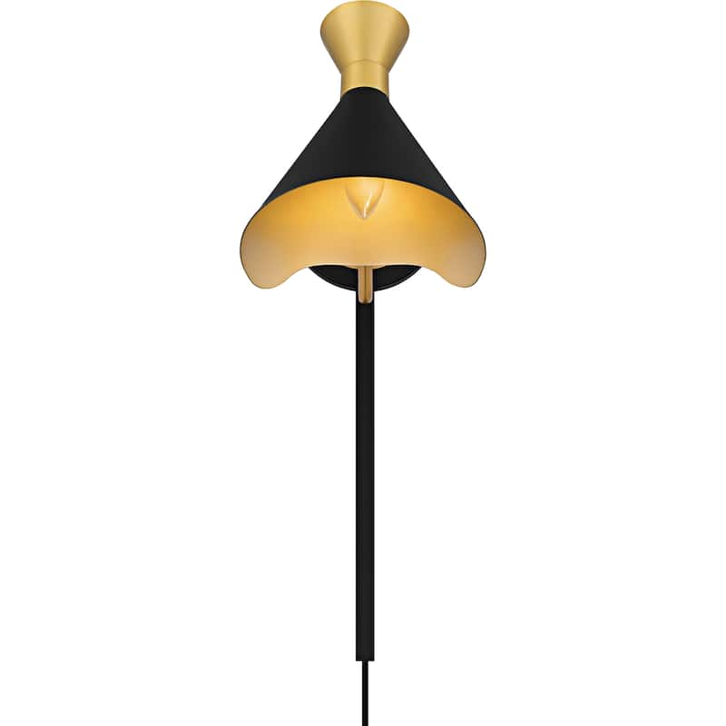 Arden 1-Light Matte Black Wall Sconce