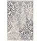 preview thumbnail 6 of 9, SAFAVIEH Pyramid Abhilasha Glam Rug 4'5" x 6'5" - Ivory Grey/Charcoal - Rectangle