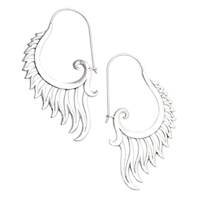 Novica Handmade Spirit Fire Sterling Silver Drop Earrings