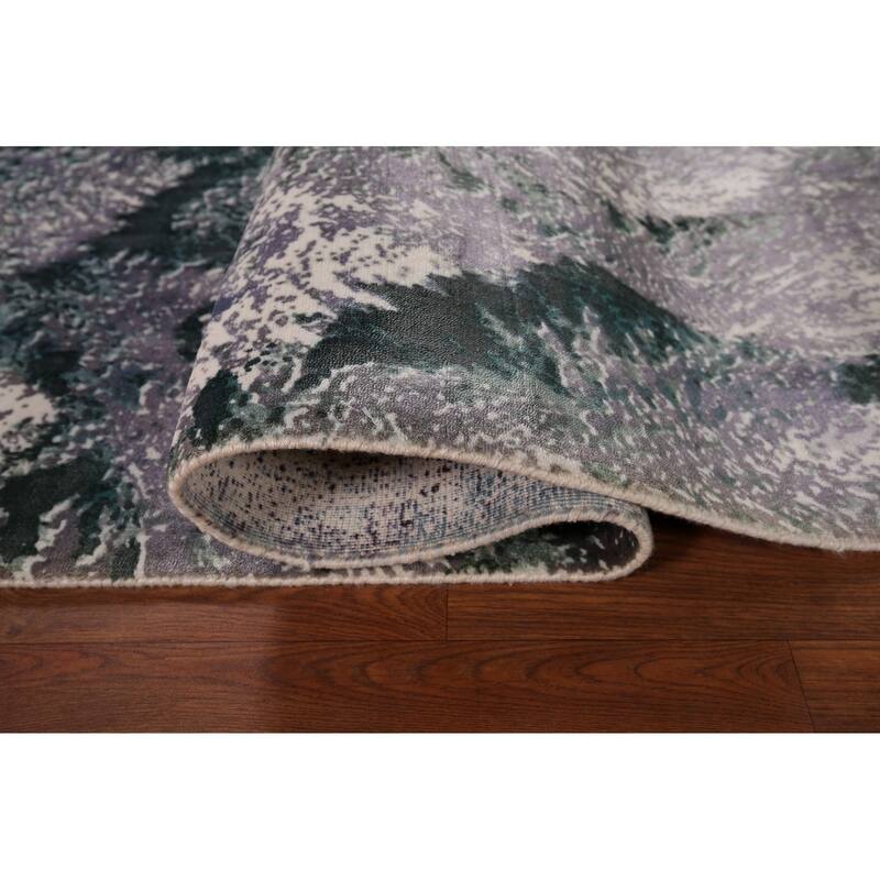 All-Over Abstract Modern Area Rug Handmade Wool Carpet - 6'0" x 9'0"