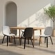preview thumbnail 62 of 62, Brinley Walnut or Black Wood Upholstered Dining Chair