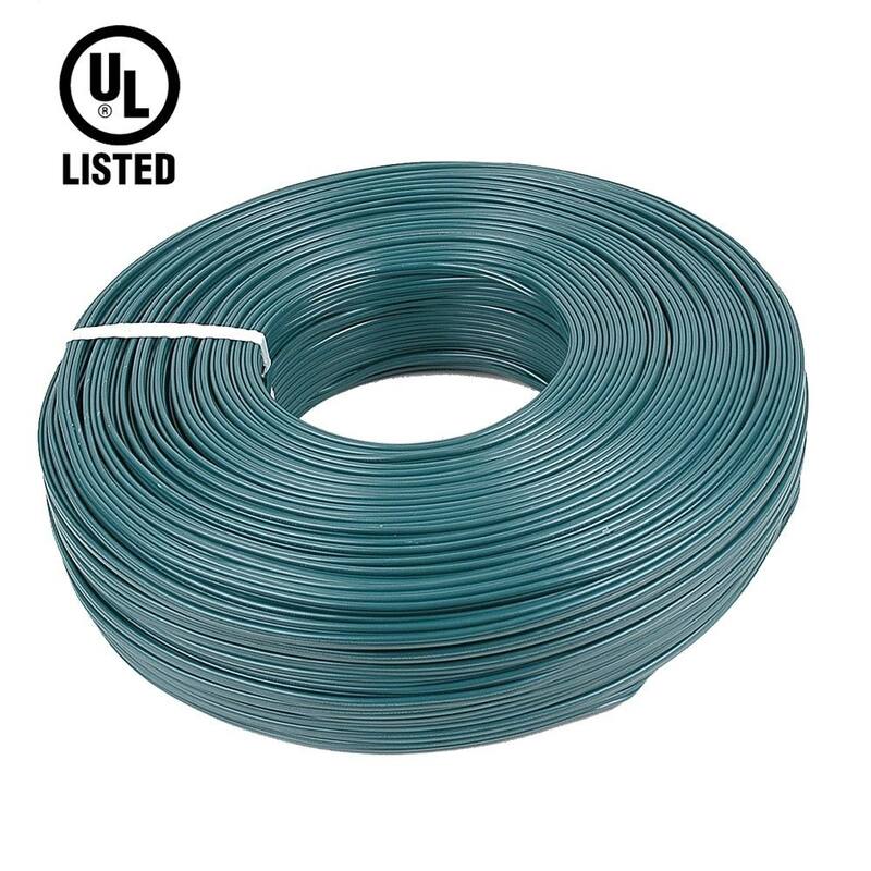 Novelty Lights 500 Foot Zip Cord Wire, Green, 18 Gauge, SPT-2 - Large