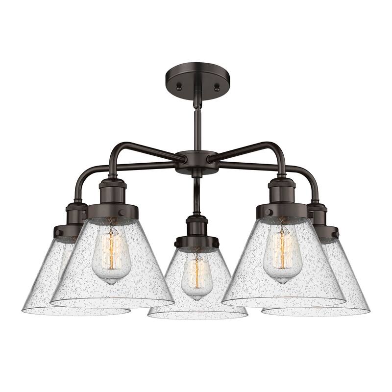 Innovations Lighting Cone - 5 Light 26" Stem Hung Chandelier