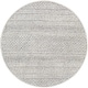 preview thumbnail 1 of 6, Livabliss Amina Handmade Wool Moroccan Area Rug Grey - 8' Round