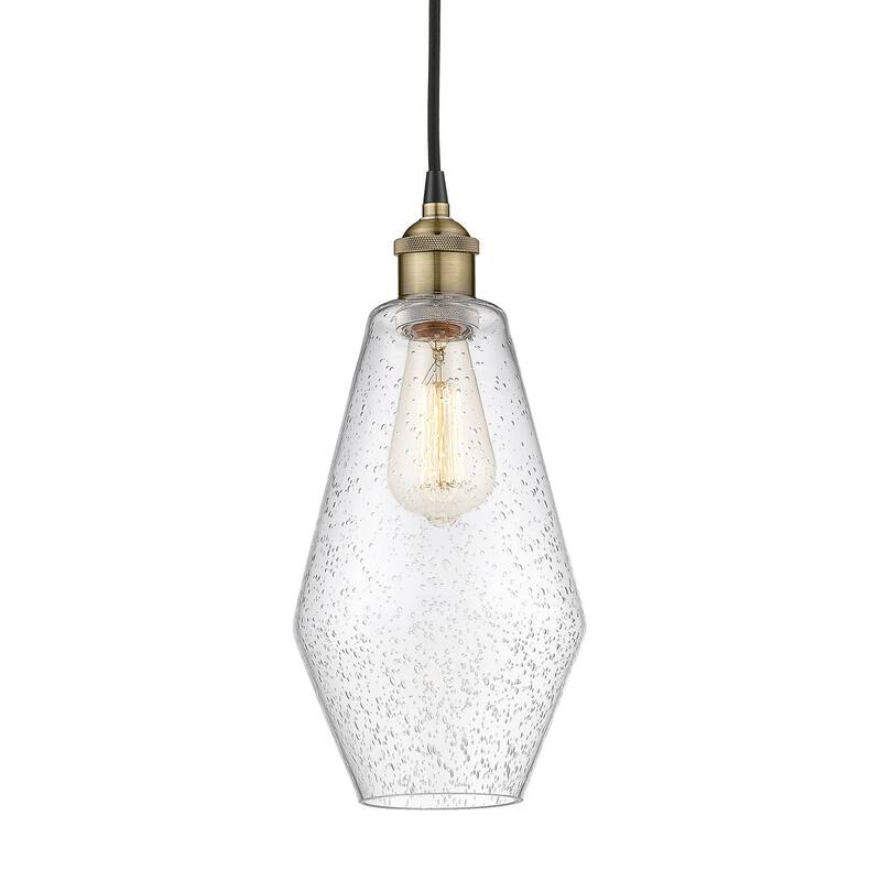 Innovations Lighting 616-1P-15-7 Cindyrella Pendant Cindyrella 7" Wide - Black Antique Brass / Seedy