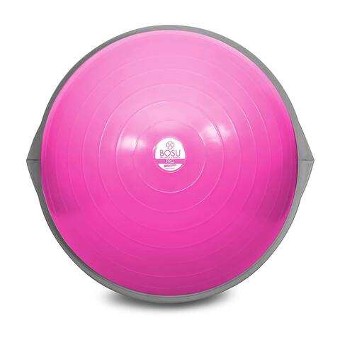 Bosu Pro Multi Functional Home Gym 26 Inch Balance Strength Trainer Ball, Pink - 19