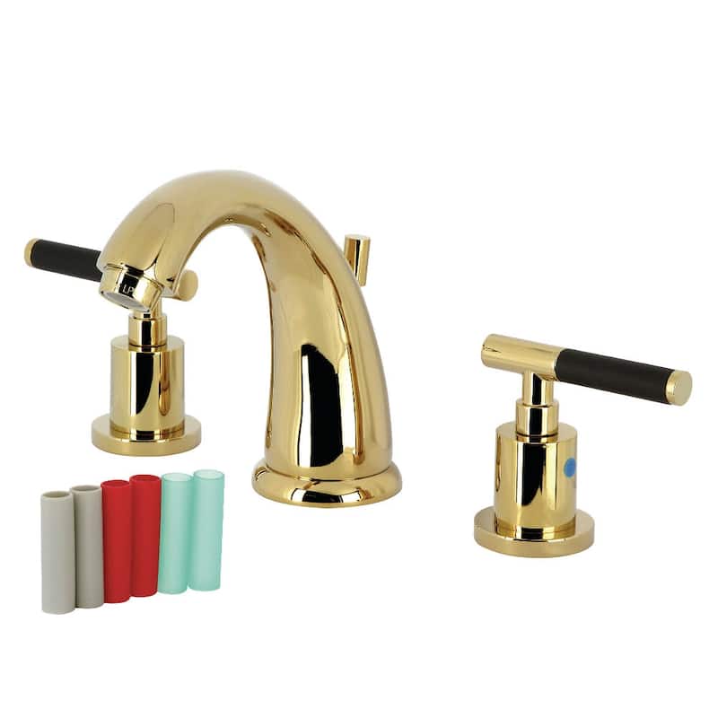 Kingston Brass KB898.CKL Kaiser 1.2 GPM Widespread Bathroom Faucet - Polished Brass