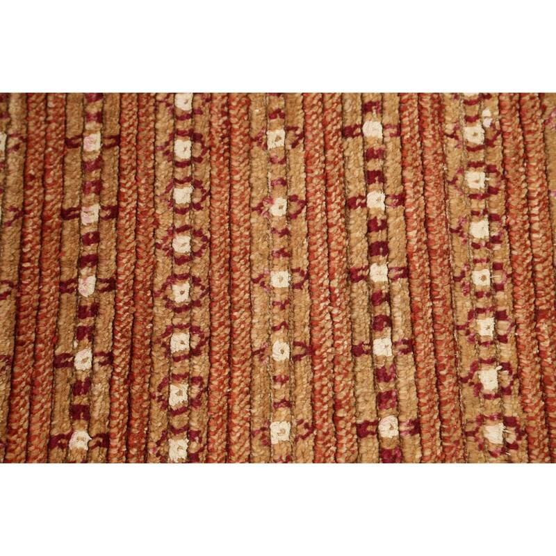 Striped Gabbeh Kashkoli Oriental Runner Rug Hand-knotted Wool Carpet - 2'9" x 8'1"