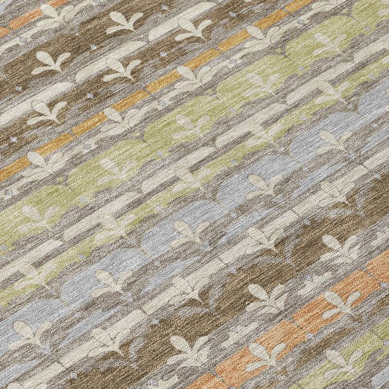 Machine Washable Indoor/ Outdoor Stripe Bramlage Chantille Rug