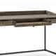 Thumbnail 22, WYNDENHALL Brinkley SOLID ACACIA WOOD Modern Industrial 60 inch Wide Writing Office Desk. Changes active main hero.
