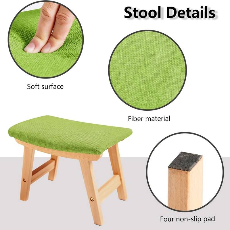 Small Foot Stools (Wood Legsr)