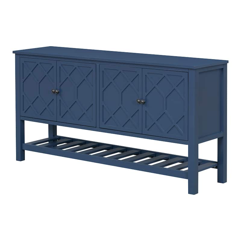 Elegant entrance table with polygonal door design