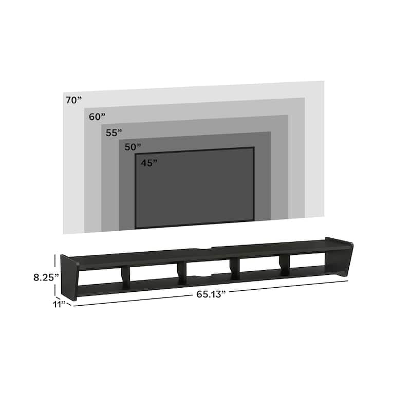 Walker Edison Floating Wall-Mounted TV Stand