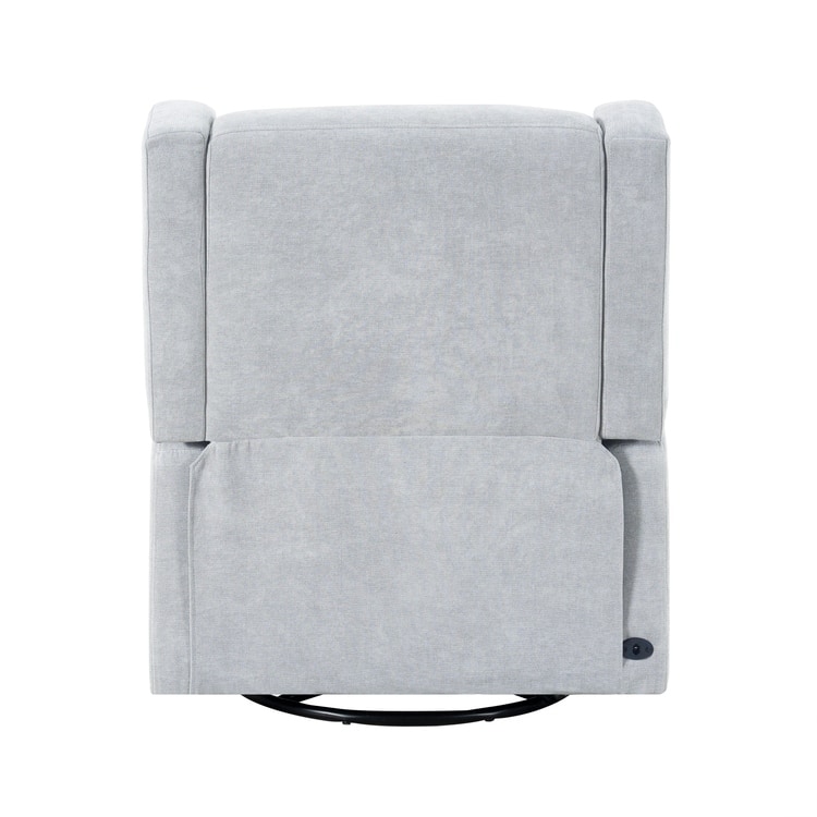 Tanya Luxury Power Motion Recliner Chair with Swivel Glider, Upholstered Living Room Reclining Sofa Chair with Lumbar Support