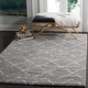 preview thumbnail 41 of 154, SAFAVIEH Arizona Shag Nevada 1.2-inch Thick Rug 10' x 14' - Grey/Ivory