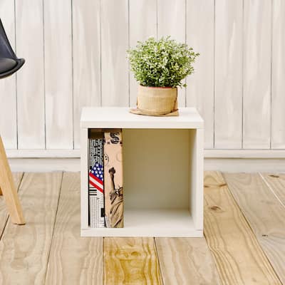 WAY BASICS Modular Storage Cube - Cubby Closet Organizer Bookshelf (Tool-free Assembly)