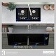 preview thumbnail 47 of 56, Karran Undermount Double Equal Bowl Quartz Kitchen Sink - 32" x 19.5" x 9" - 32" x 19.5" x 9"