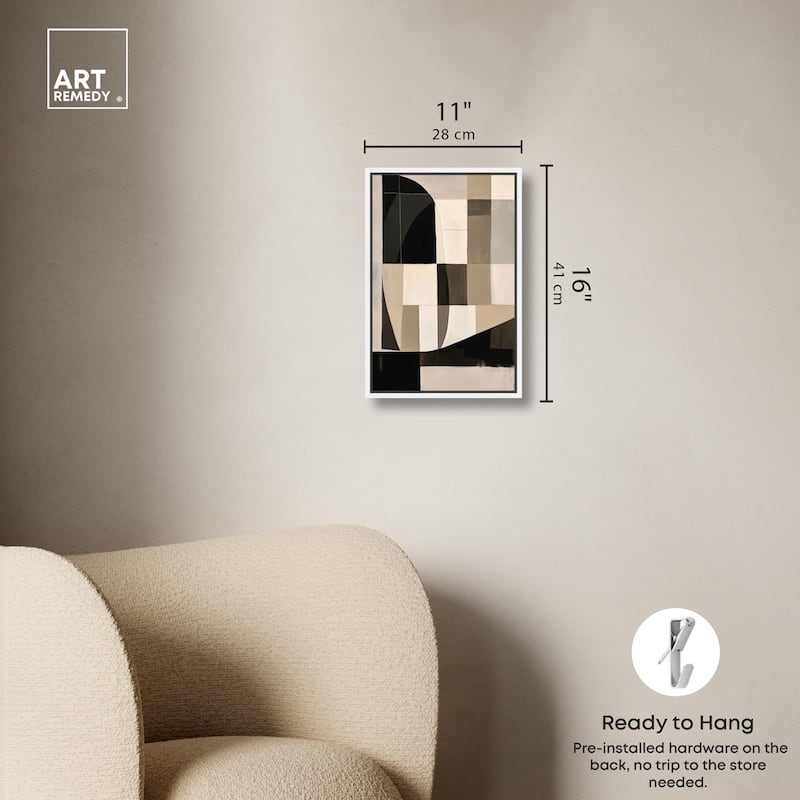 Modern Shapes II Canvas by Art Remedy