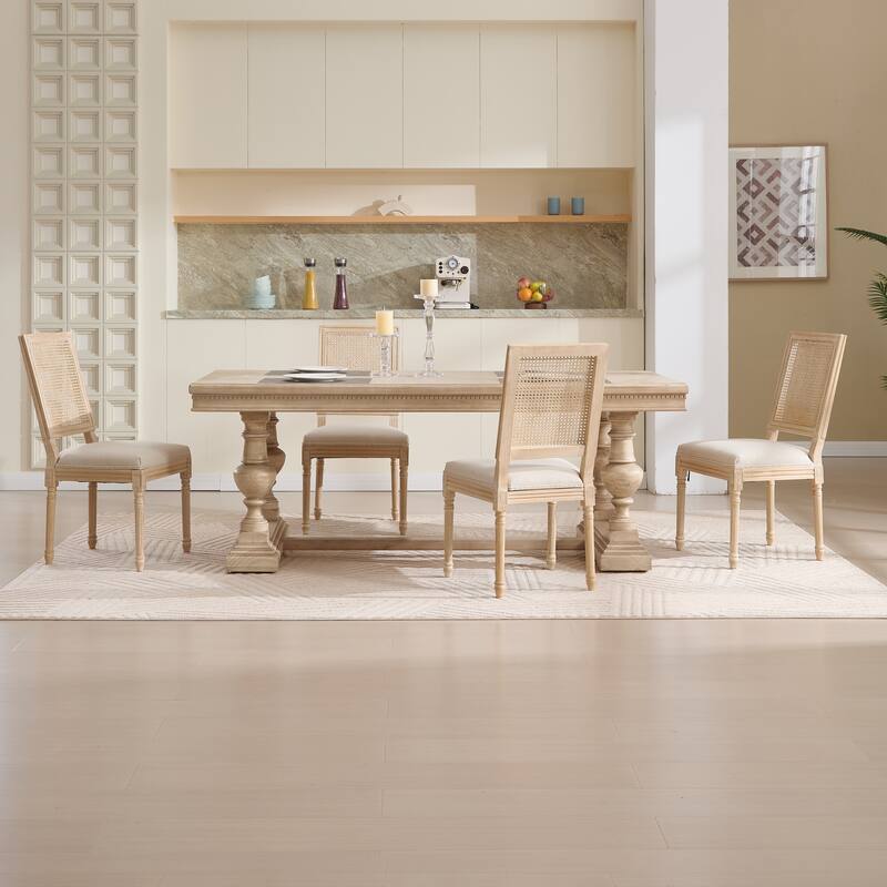 Kitchen Chair Side Chair Vanity Chair Coffee Chair Office Chair Beige Reception Chair with Wood Legs