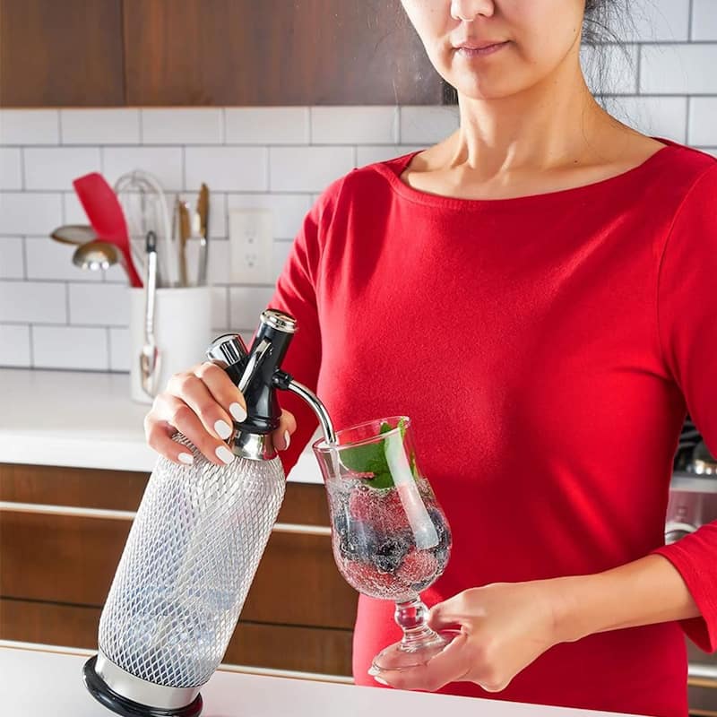 iSi North America Classic Sodamaker Mesh Soda Siphon or Holder