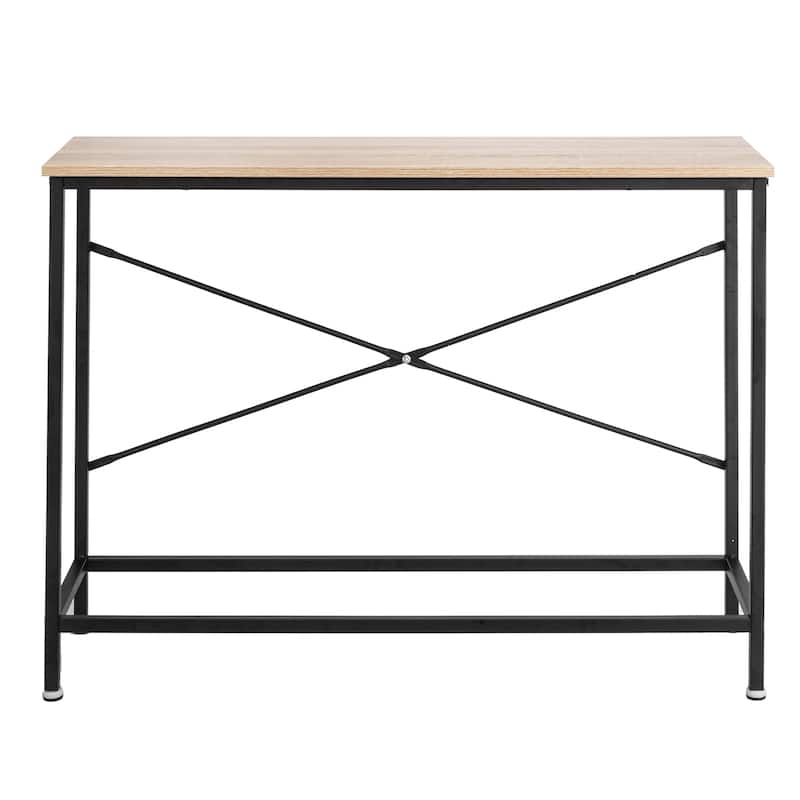 Simple Entry Console Table with Metal Frame,41" L x 12" W x 30" H