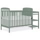 preview thumbnail 11 of 18, Dream On Me Anna 4 in 1 Full Size Crib and Changing Table Combo Meadow Green
