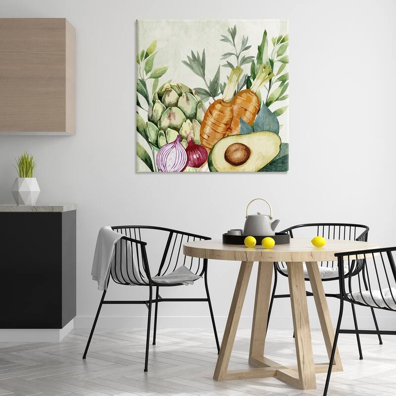Stupell Organic Vegetable Harvest Canvas Wall Art Design By Kim Allen