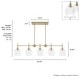 preview thumbnail 11 of 14, Hunter Xidane 5 Light Linear Chandelier - Dining Room, Kitchen Island - Contemporary, Transitional, Mid-Century Modern - 5-Light