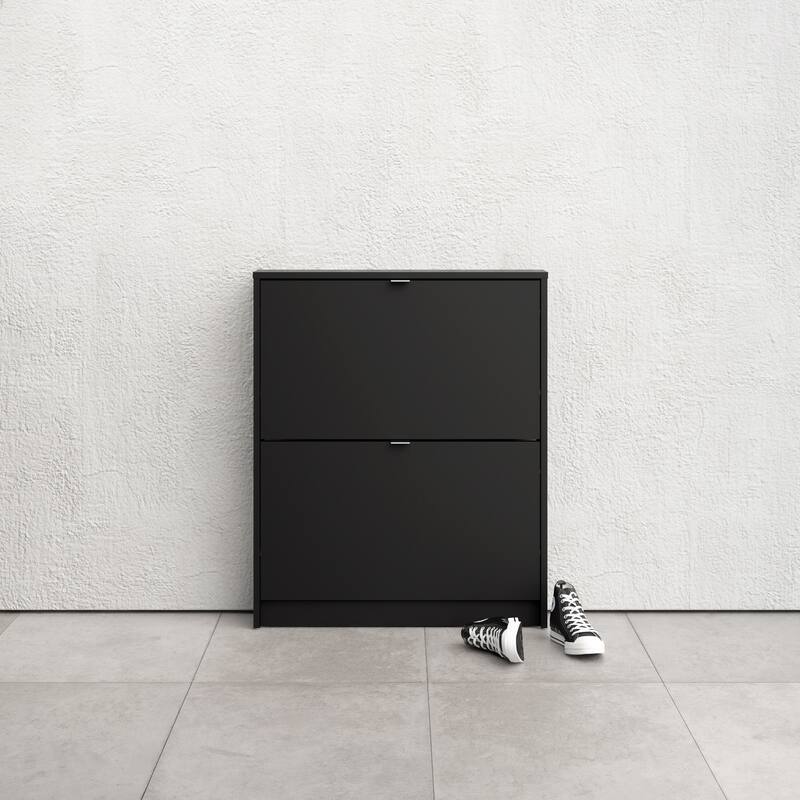 Porch & Den Cambria 2-Drawer Shoe Cabinet