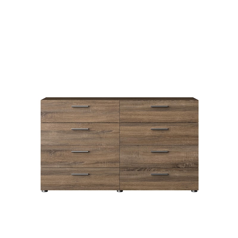 Porch & Den Angus Space-saving 8-Drawer Double Dresser