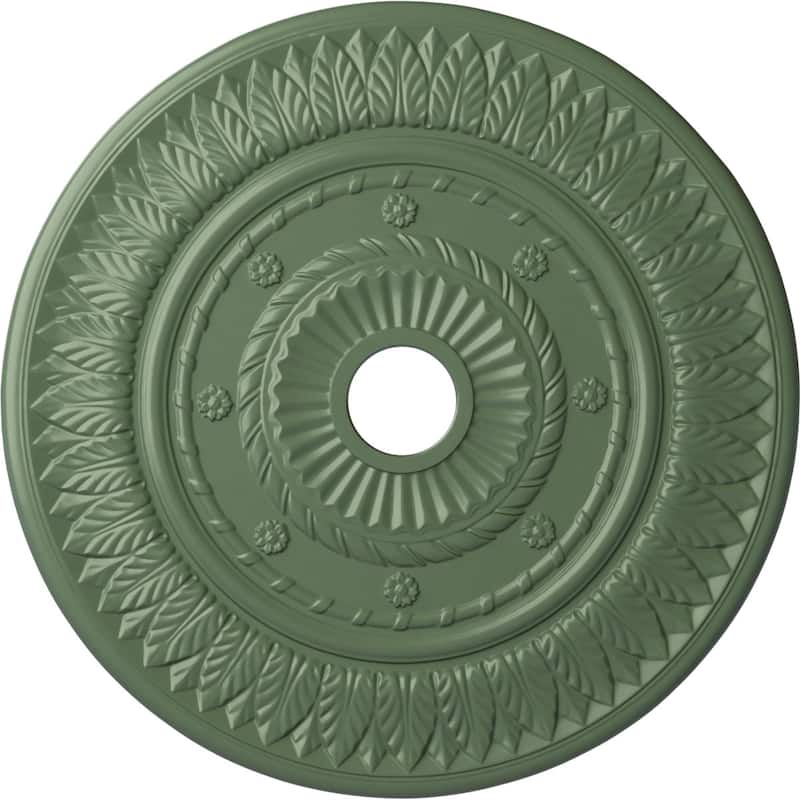 26 3/4"OD x 3 5/8"ID x 1 1/8"P Leaf Ceiling Medallion