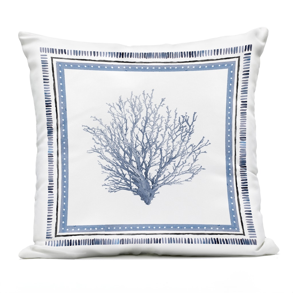 Stupell Nautical Branch of Coral Printed Outdoor Throw Pillow Design by Lanie Loreth