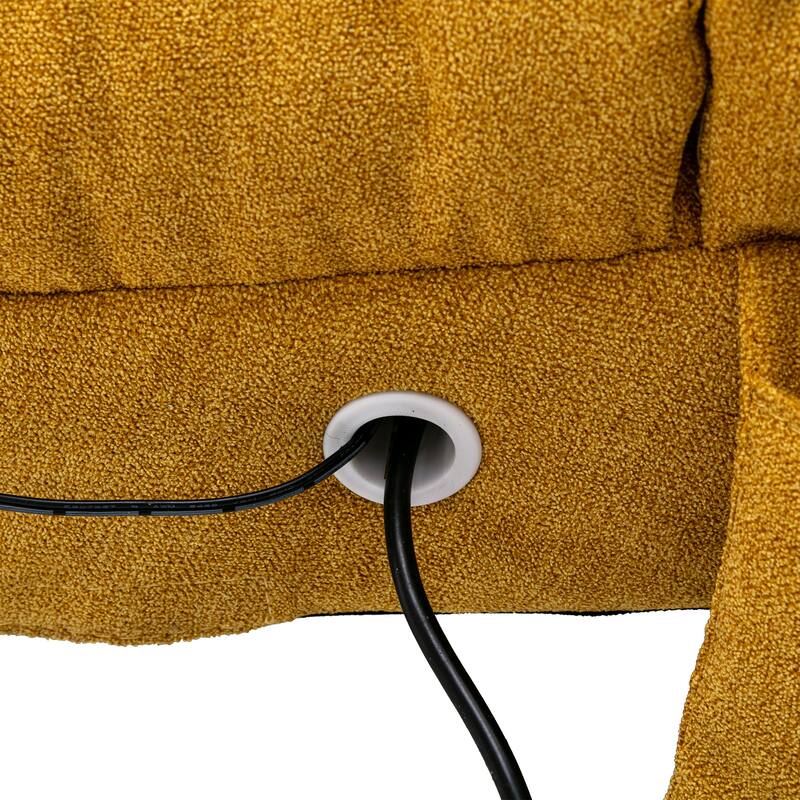 Linen Chaise Lounge Indoor Chair