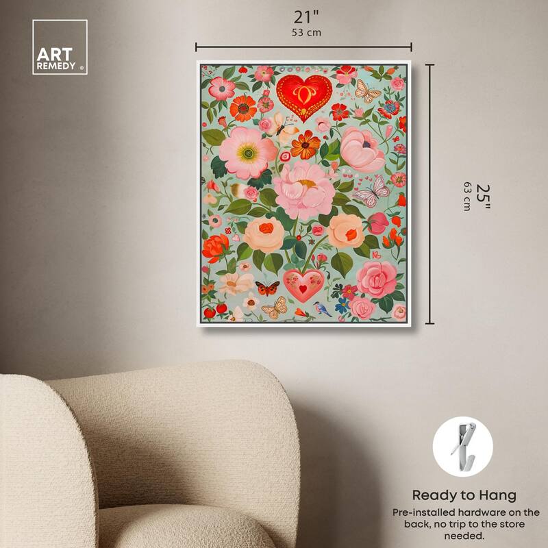 Festival of Flowers Canvas by Art Remedy