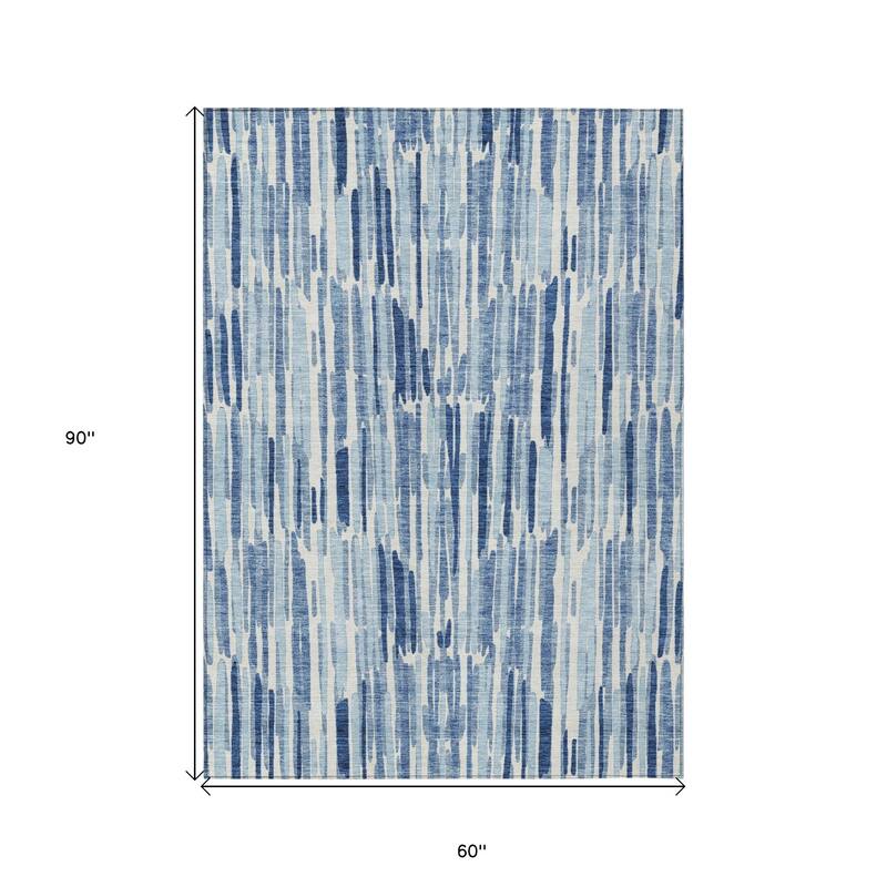 HomeRoots Abstract Transitional Rectangle Outdoor Rug