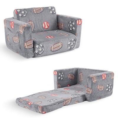 1-Piece Full Sponge Kids Single Folding Sofa Bed With Luminous Feature