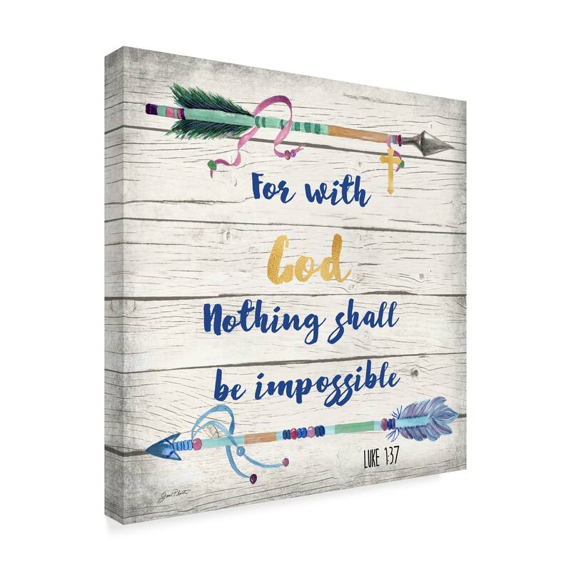 Jean Plout 'Rustic Bible Verse 2' Canvas Art