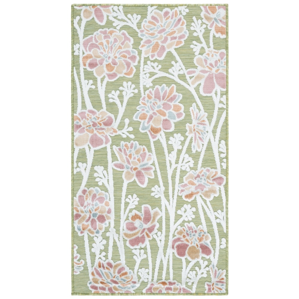 SAFAVIEH Cabana Carolane Indoor/ Outdoor Floral Rug