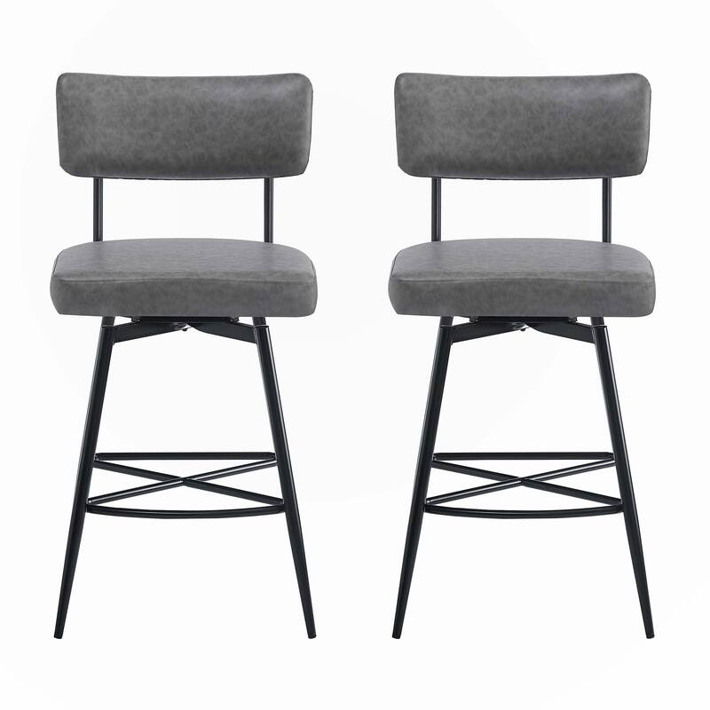 26"Retro Swivel Counter Stools Set of 2,only chairs
