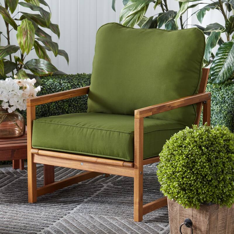 Outdoor 2-Piece Reversible Deep Seat Cushion Set (Cushions Only)