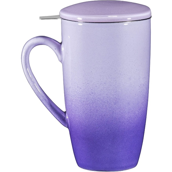 16oz Ceramic Tea Mug with Stainless Steel Infuser. Opens flyout.