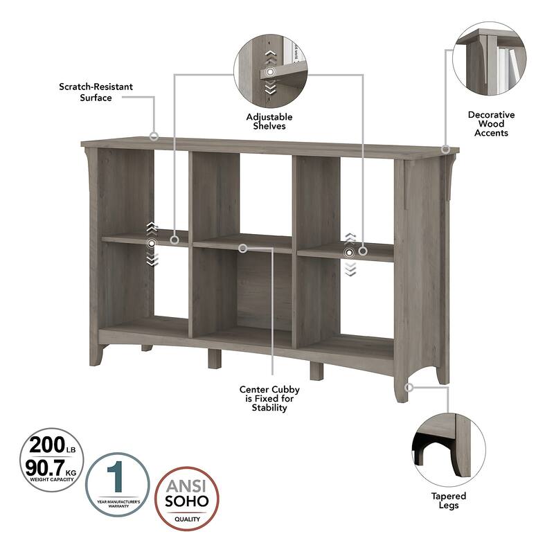 Salinas 6 Cube Organizer by Bush Furniture