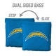 preview thumbnail 4 of 3, Los Angeles Chargers NFL Dual Sided Pro Stop & Slide Cornhole Bags